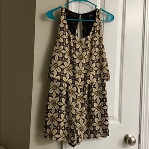 Gold & Black romper